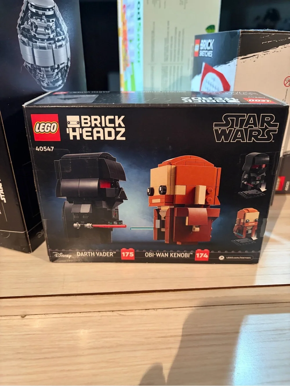 Lego Brickheads Star Wars Obi-Wan Kenobi and Darth Vader